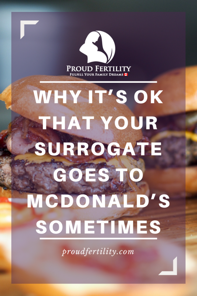 Pin It _ It’s ok that your surrogate goes to McDonald’s sometimes_ Proud Fertility Surrogacy and Egg Donation in Canada